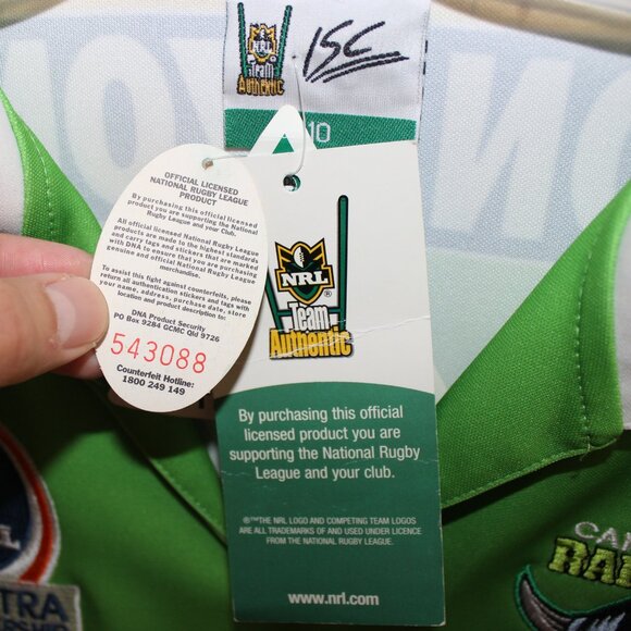 BNWT❤️vintage 2005 Canberra Raiders women's rugby jersey ISC home shirt NRL - Picture 7 of 13